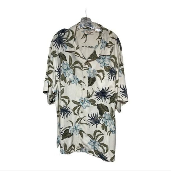 Caribbean Hawaiian silk blend button down size 3X - Picture 1 of 5